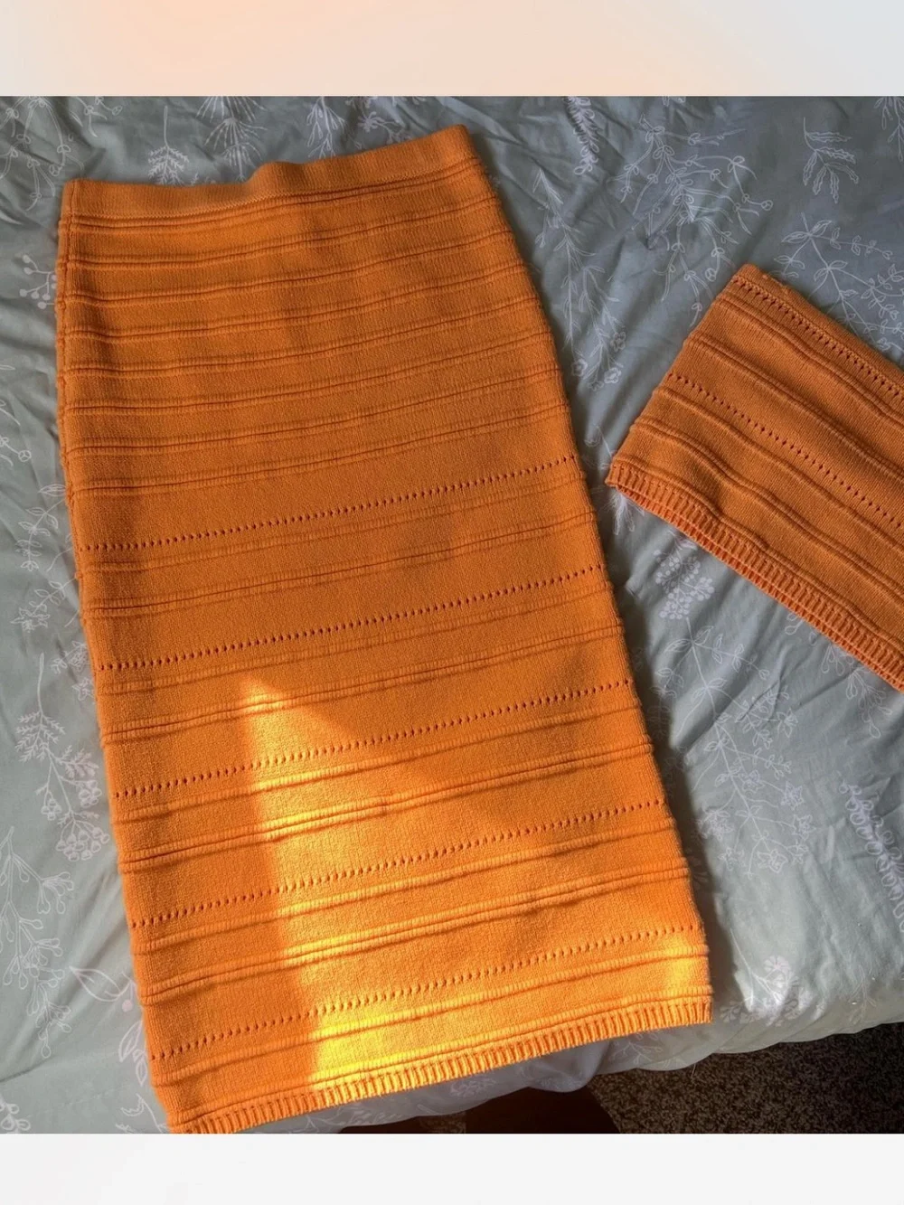 Matching Orange Knit Set